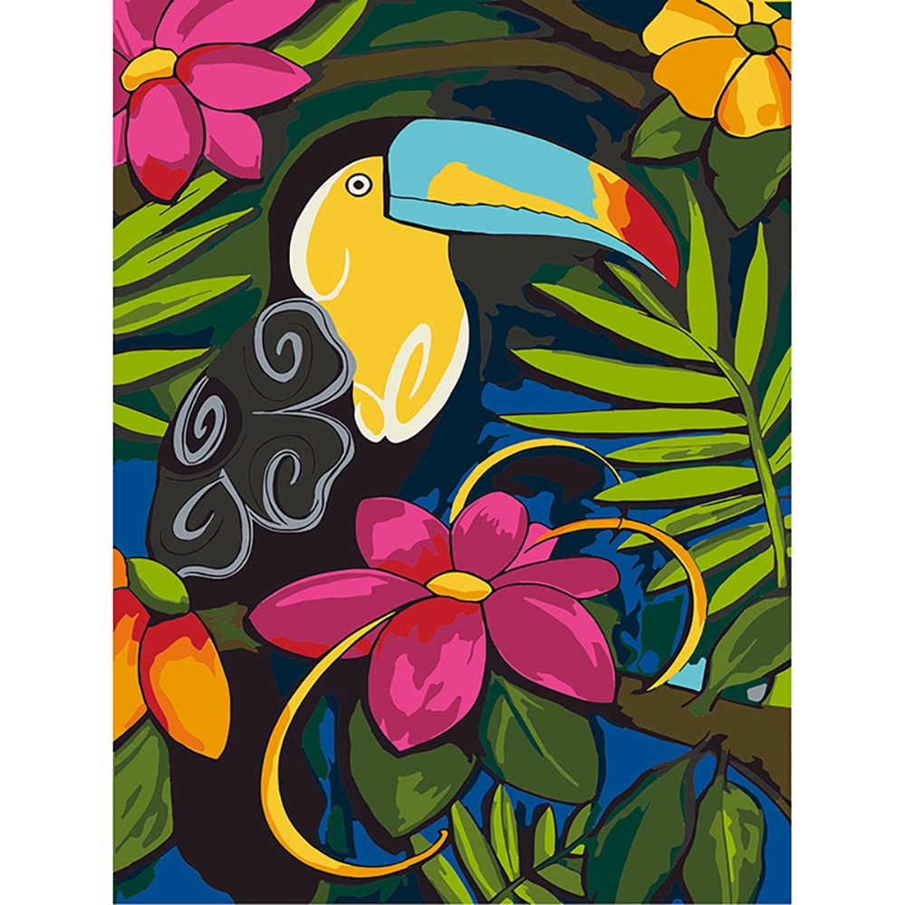 CENTRUM Tela paint by numbers, fantasia Tucano, 30x40cm