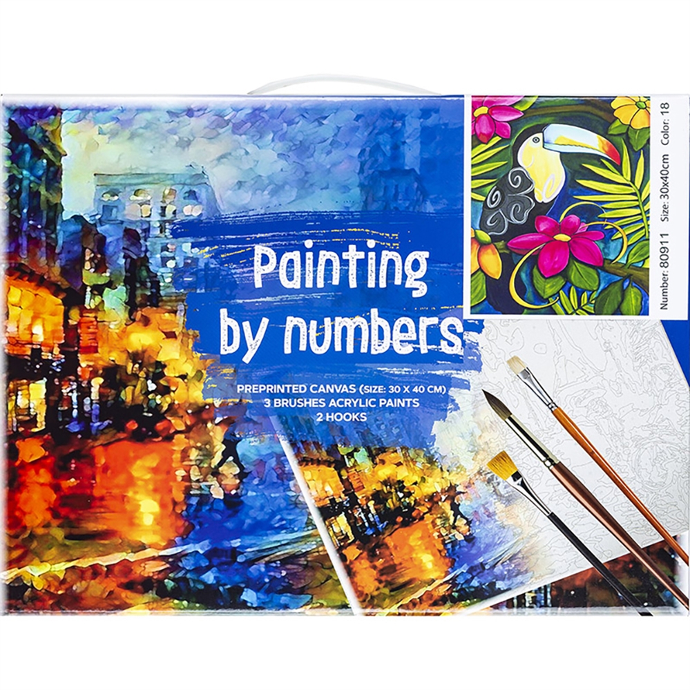 CENTRUM Tela paint by numbers, fantasia Tucano, 30x40cm