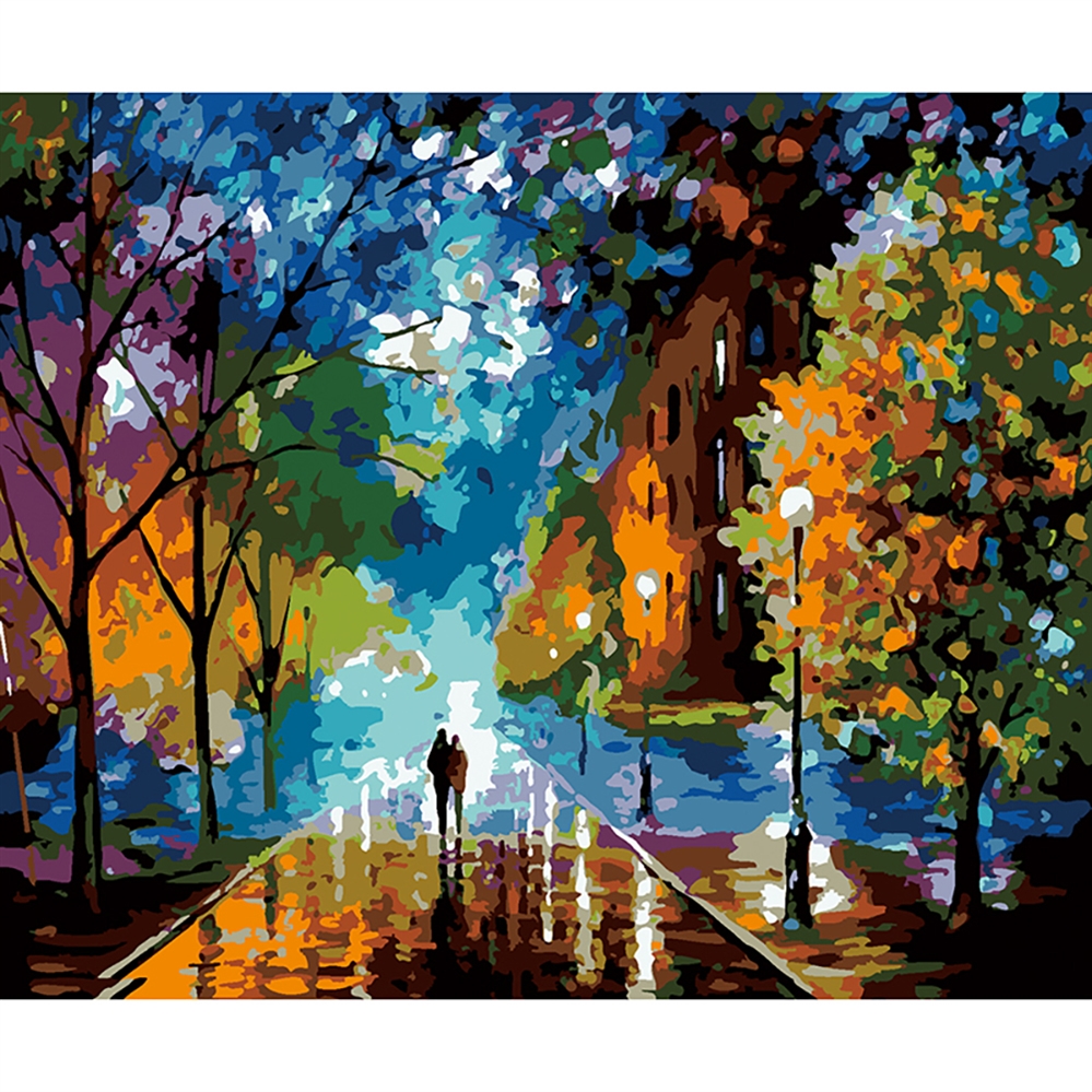 CENTRUM Tela paint by numbers, fantasia Notte, colori acrilici, 40x50 cm