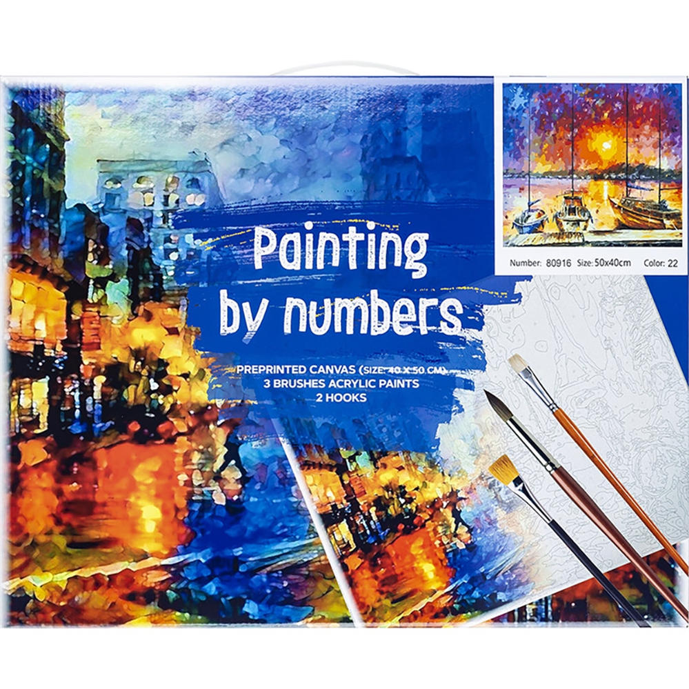 CENTRUM Tela paint by numbers, fantasia Mare, 40x50cm