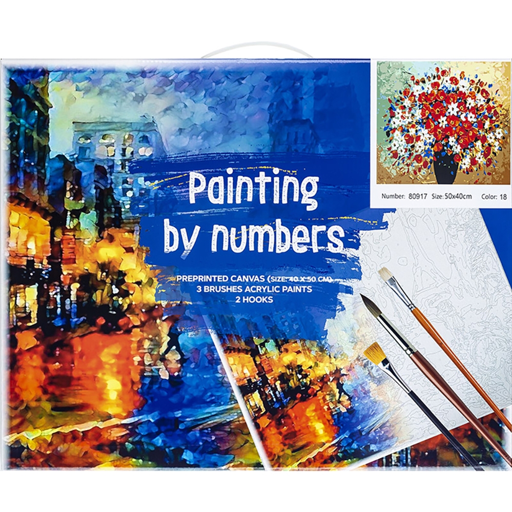 CENTRUM Tela paint by numbers, fantasia Bouquet, 40x50 cm