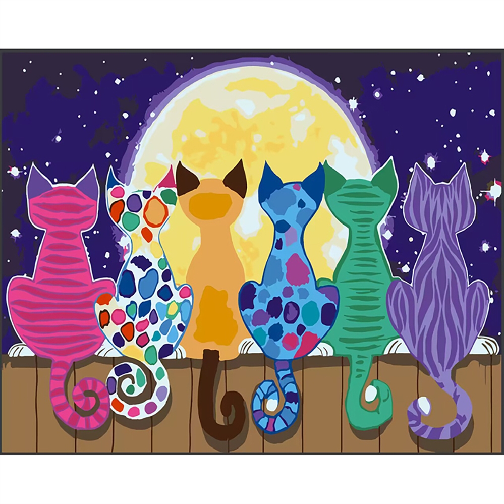 CENTRUM Tela paint by numbers, fantasia Gatti, 40x50cm