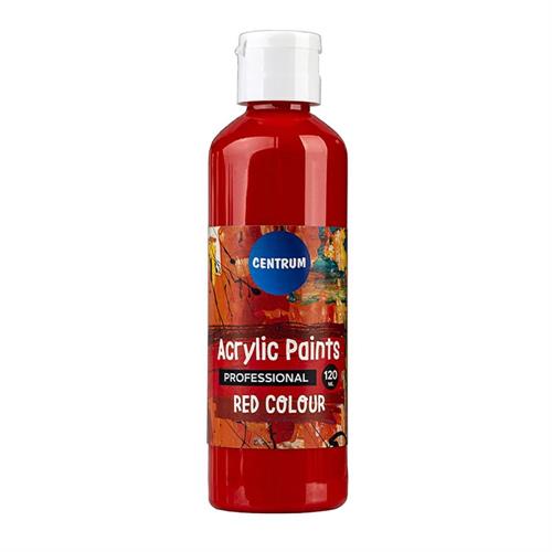 CENTRUM Tempera acrilica professionale 120ml, Rosso