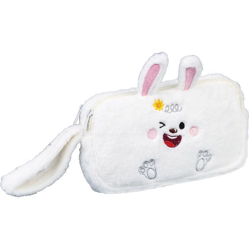 CENTRUM Astuccio in peluche Coniglio, Bianco