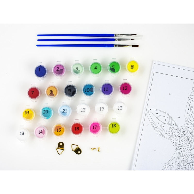 CENTRUM Tela paint by numbers 40x50 cm, fantasia Unicorno