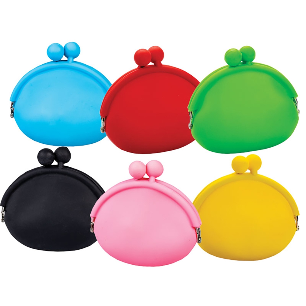 CENTRUM Portafoglio KISSES in silicone, colori assortiti, 9,5x9x3,5 cm