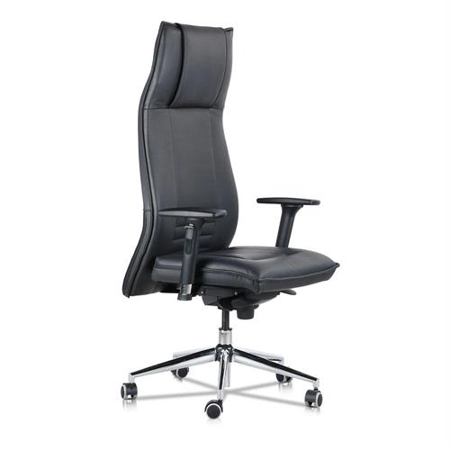 Poltrona Direzionale Italians Roma ergonomica certificata, Vera Pelle