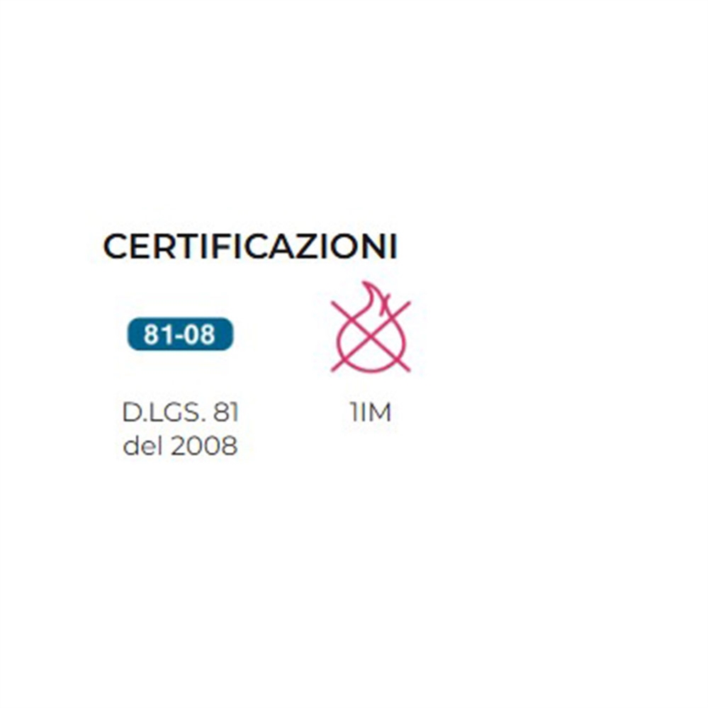 Poltrona Italians Direzionale ergonomica, Ecopelle ignifuga, Nero