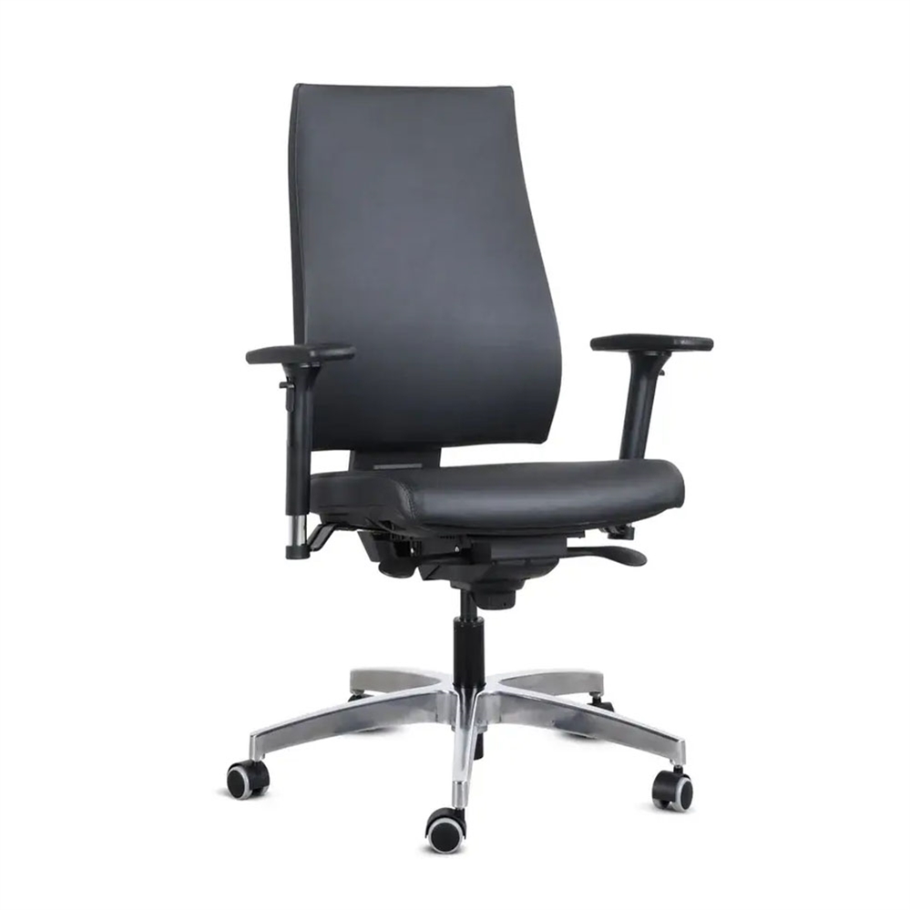 Poltrona ergonomica Operativa Tendence Tessuto, certificata H24, Nero