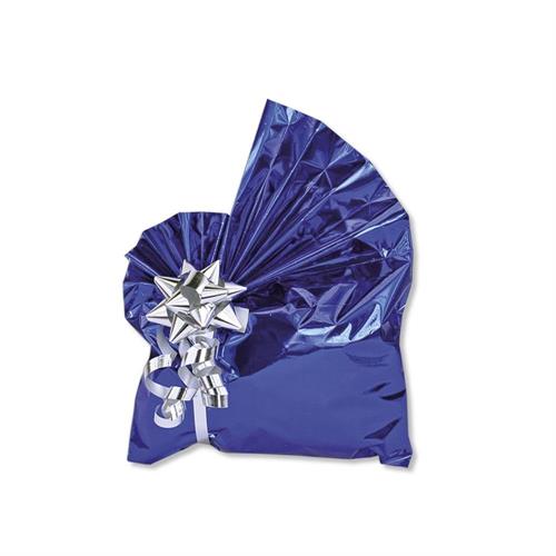 Cromo Buste Sacchetti regalo 10x15 cm con patella adesiva, Blu, 50pz