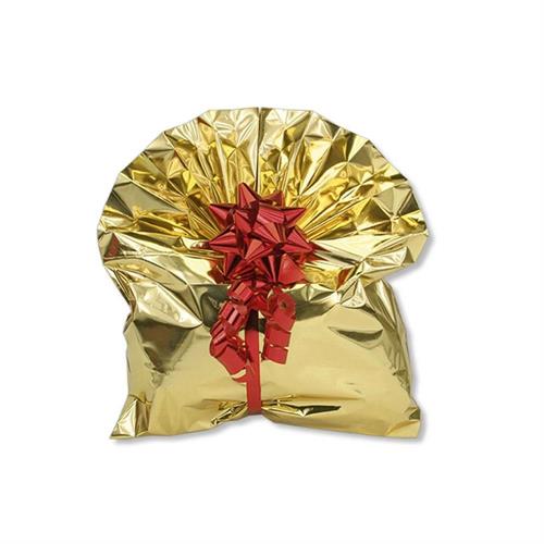 Cromo Buste Sacchetti regalo 10x15 cm con patella adesiva, Oro, 50pz