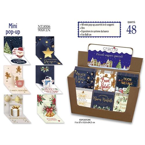Cromo Espositore da banco Mini Pop Up Boutique assortiti, 48 pezzi