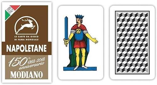 MODIANO CARTE NAPOLETANE Marrone 150° anniversario