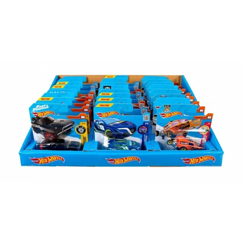 MODIANO Espositore macchinine HOT WHEELS Mattel assortite, 24 pezzi