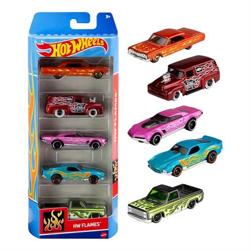 MODIANO Multipack 5 macchinine HOT WHEELS Mattel assortite, 12 pezzi