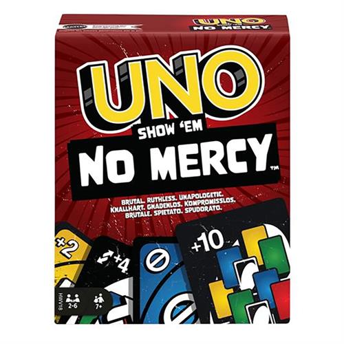 MODIANO Gioco UNO NO MERCY Mattel, 5 pezzi