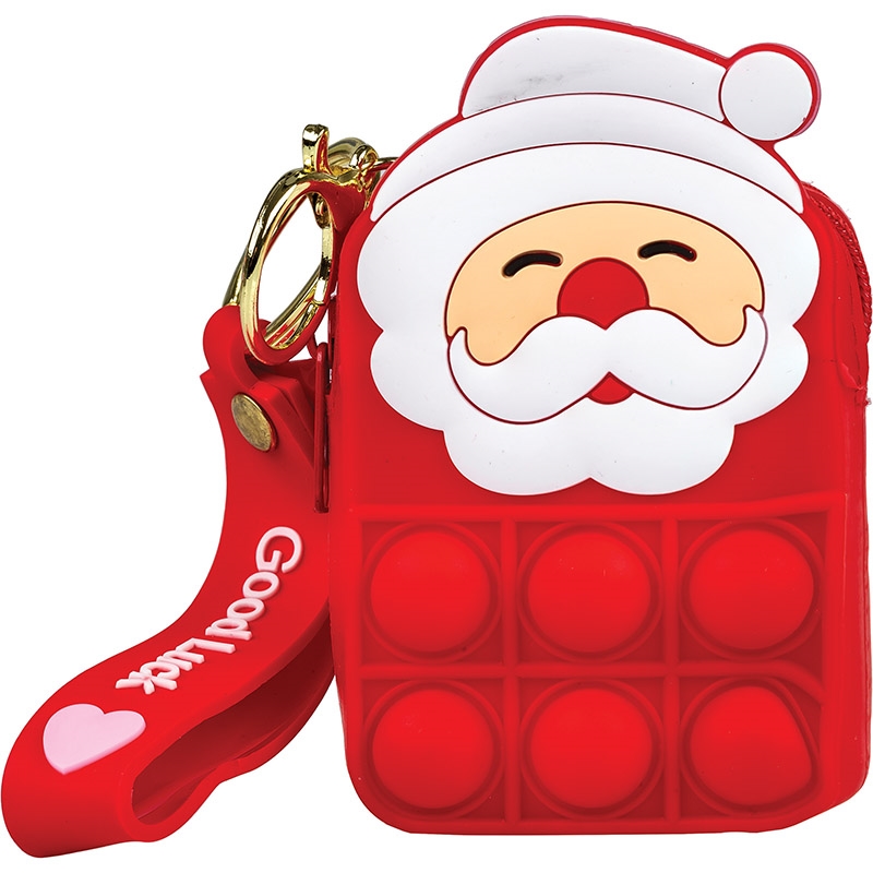 CENTRUM Borsa Portafoglio CHRISTMAS in silicone, 9,5x5,5x3cm