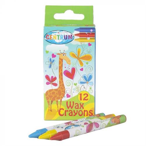 CENTRUM Pastelli a cera Crayons Was GIRAFFE, 12 colori