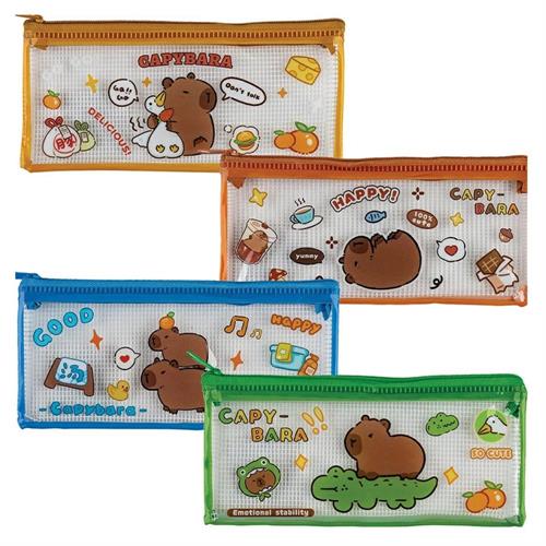 CENTRUM Astuccio pochette con cerniera CAPYBARA, 17,5x8,5cm