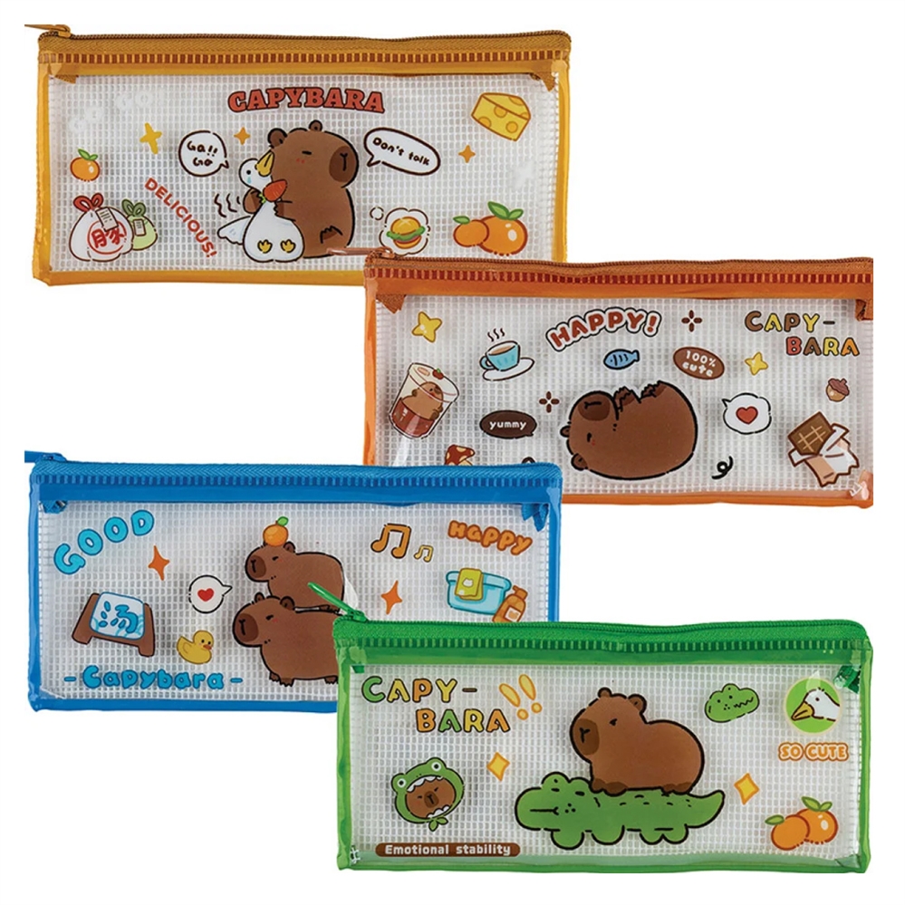 CENTRUM Astuccio pochette con cerniera CAPYBARA, 17,5x8,5cm