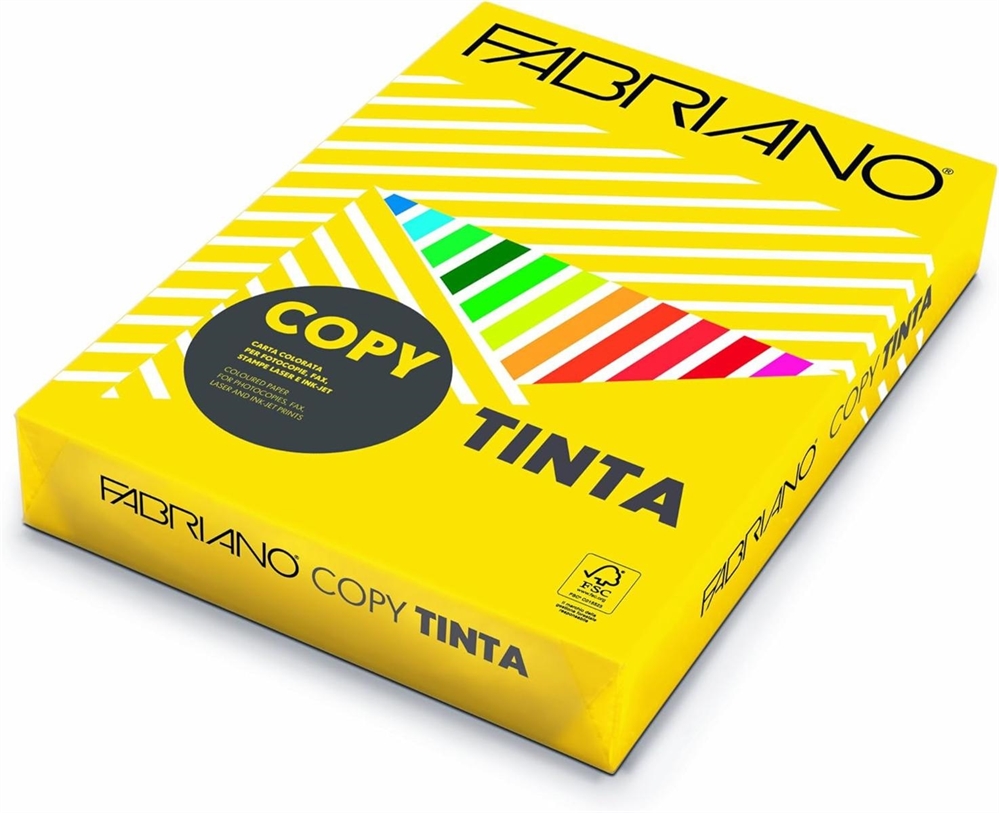 Fabriano CopyTinta Carta A4 160 grammi Giallo, 250 fogli