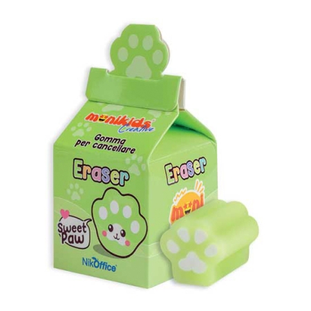 Nikoffice Gommea forma di zampa, 6 colori, expo 30 pezzi