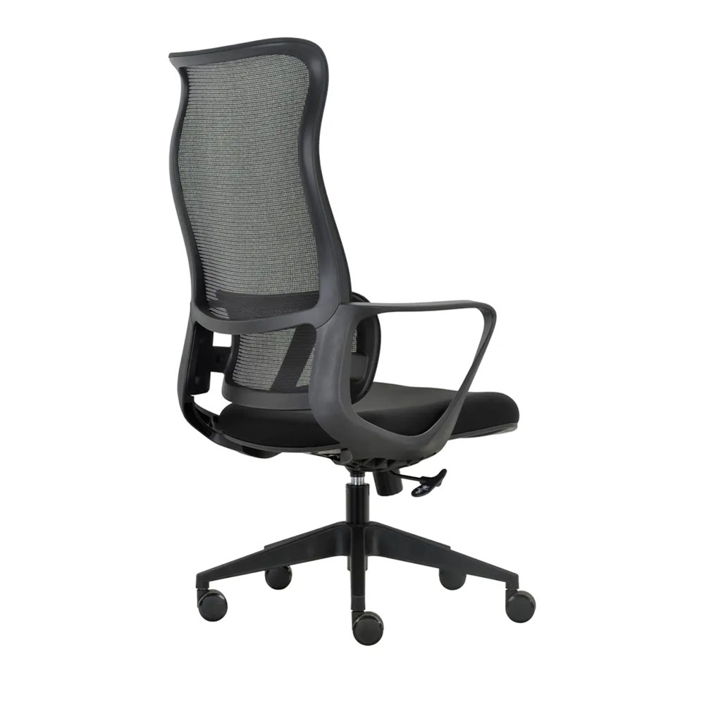 Sedia operativa ergonomica LACAN, Tessuto ignifugo, Nero