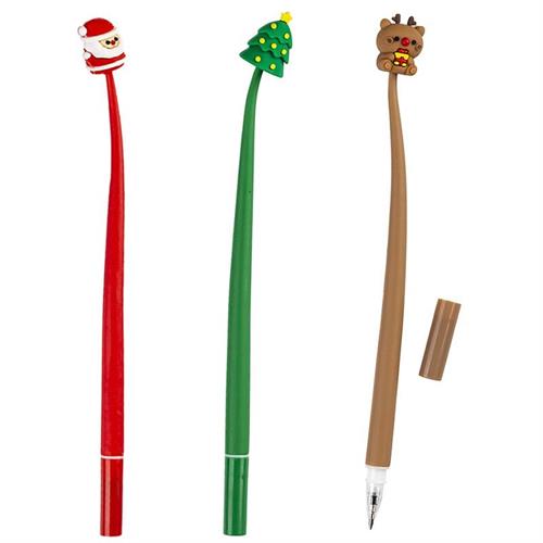 CENTRUM Penna a sfera flessibile in silicone CHRISTMAS 0,7 mm, blu