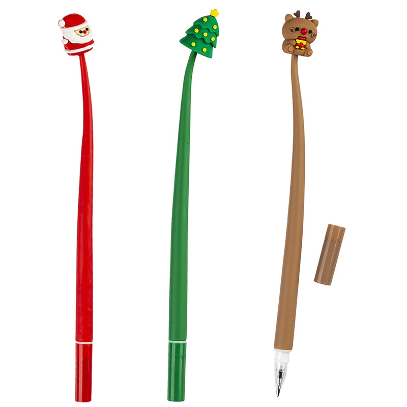 CENTRUM Penna a sfera flessibile CHRISTMAS,0,7 mm,blu,assortite,48 pezzi