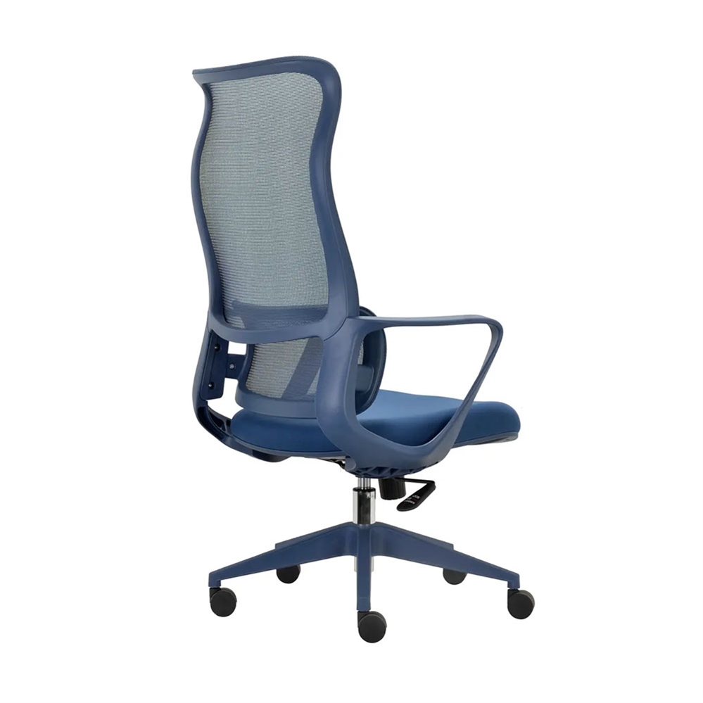 Sedia operativa ergonomica LACAN, Tessuto ignifugo, Blu