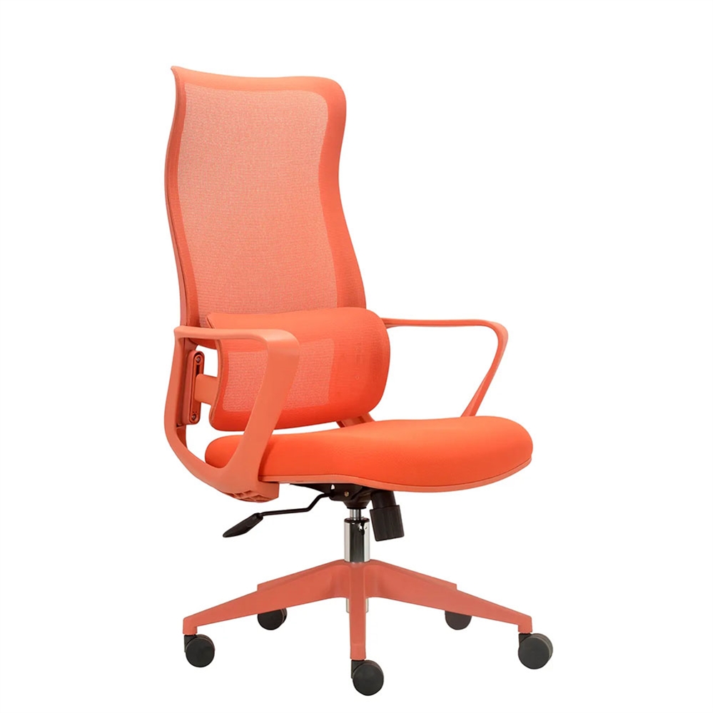 Sedia operativa ergonomica LACAN, Tessuto ignifugo, Arancio