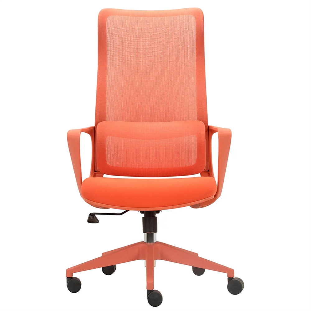 Sedia operativa ergonomica LACAN, Tessuto ignifugo, Arancio