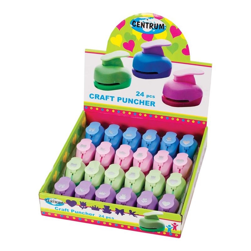 CENTRUM Perforatore decorativo per carta, 6 soggetti,16mm