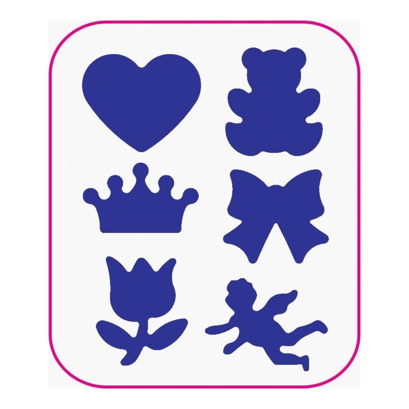 CENTRUM Perforatore decorativo per carta, 6 soggetti,16mm