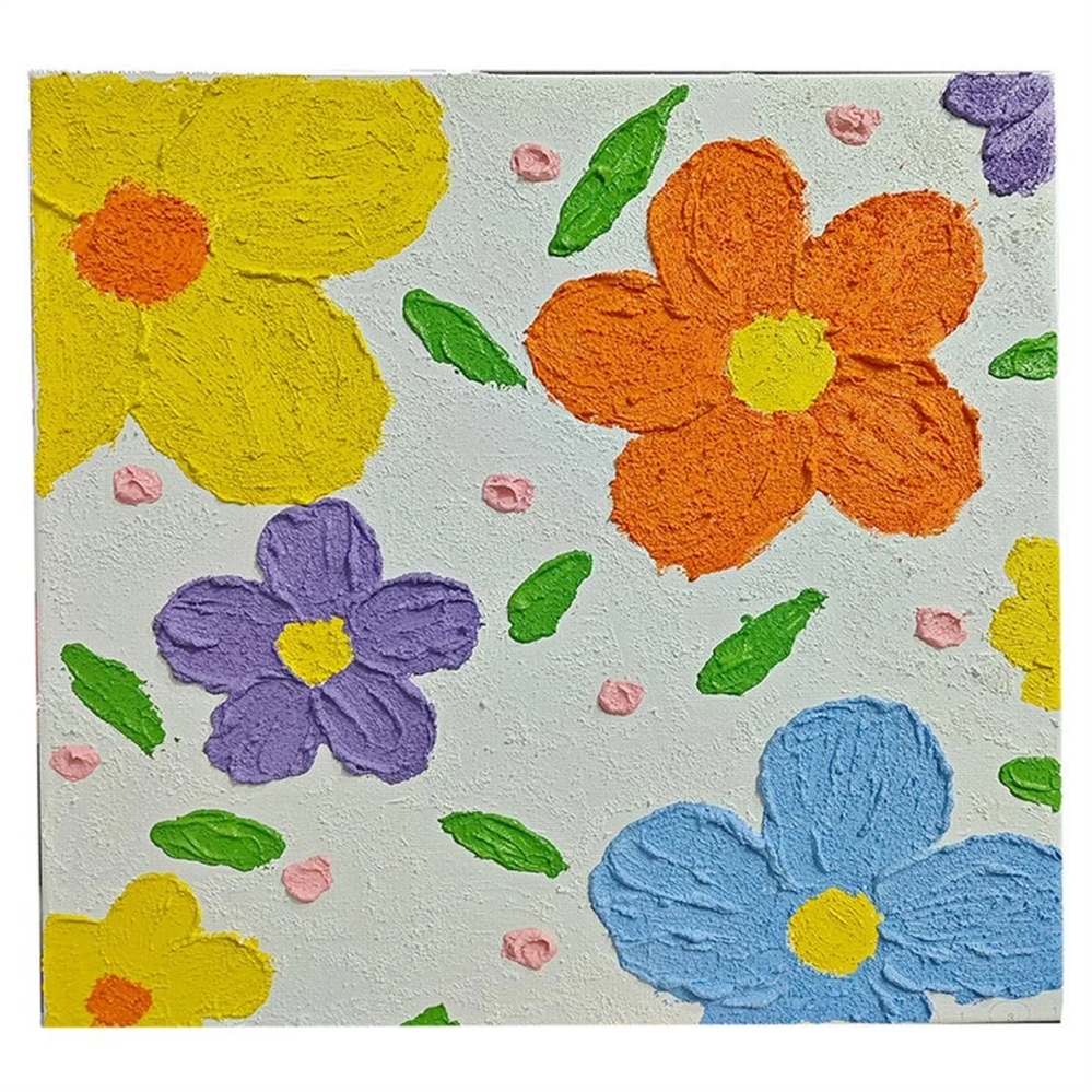CENTRUM Set pittura tela FIORI con numeri,sabbia di quarzo,30X30cm