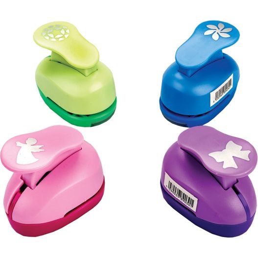 CENTRUM Perforatore decorativo per carta, 6 soggetti,25mm