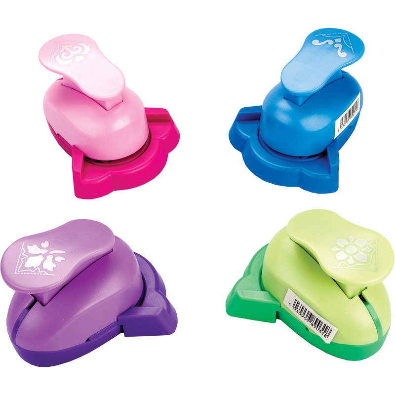 CENTRUM Perforatore decorativo per carta, 6 soggetti,25mm