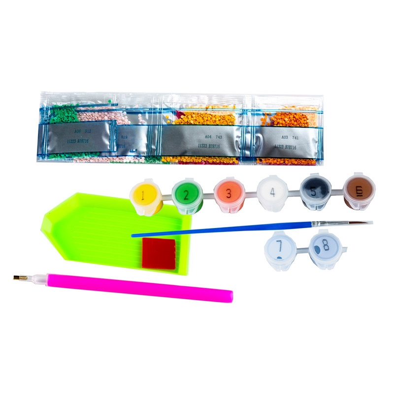 CENTRUM Mosaico Diamanti+Pittura con numeri PIOGGIA, 40X50cm