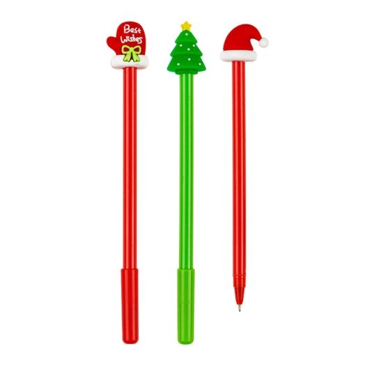 CENTRUM Penna a sfera CHRISTMAS,inchiostro blu base olio,0,7mm,20 pezzi