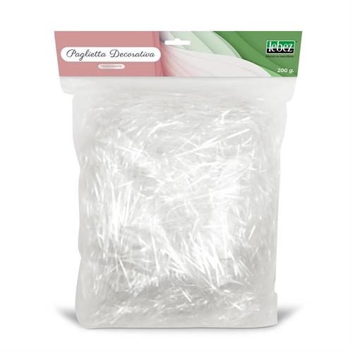 Paglietta decorativa trasparente trucioli, in PP, 200 g