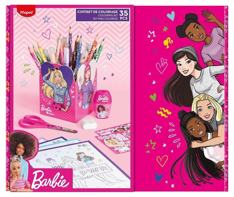 MAPED BARBIE Gift box set per colorare
