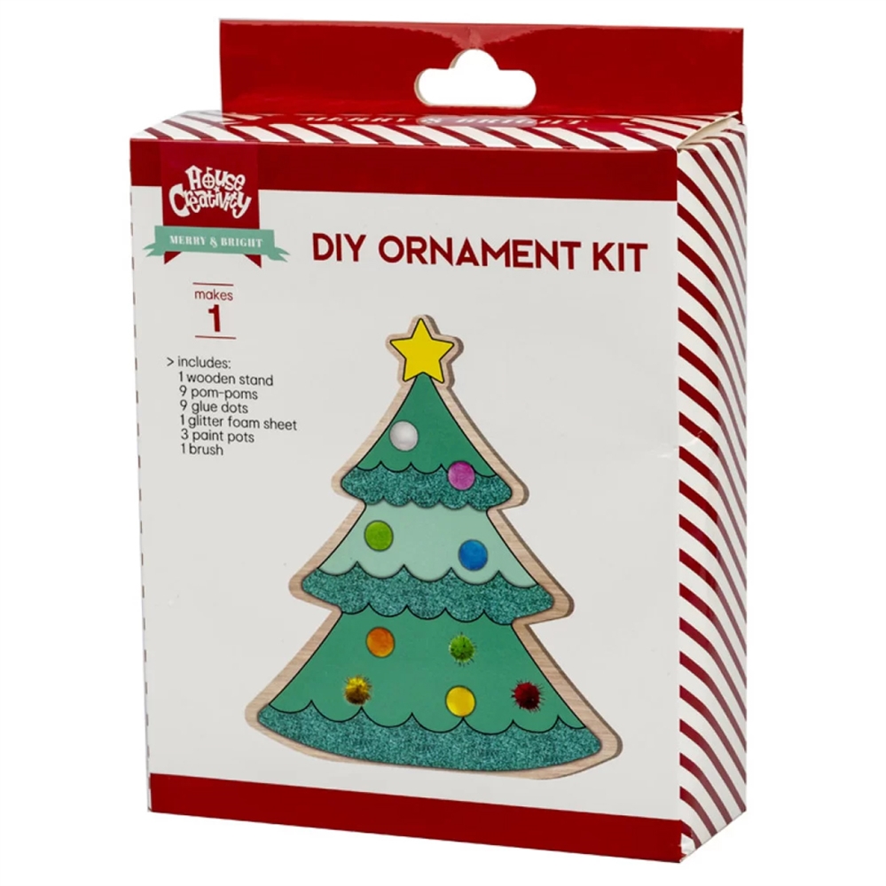 CENTRUM KIT DECORAZIONI FAI DA TE Albero di Natale, 14x5 cm