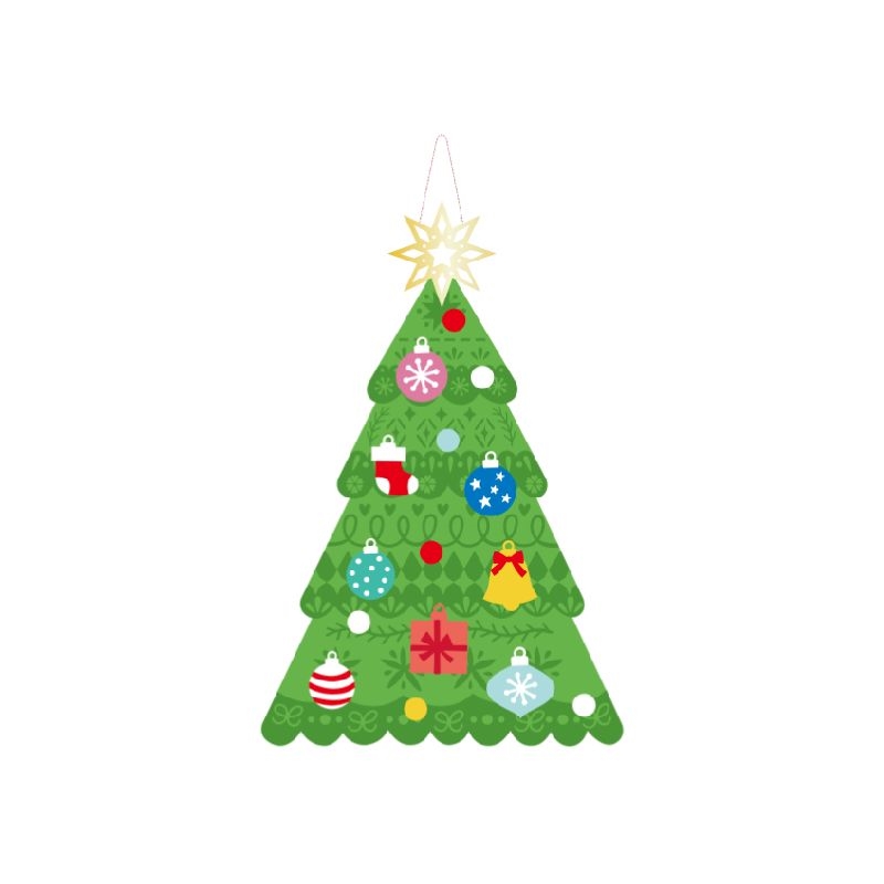 CENTRUM KIT DECORAZIONI FAI DA TE Albero di Natale, 29x20cm