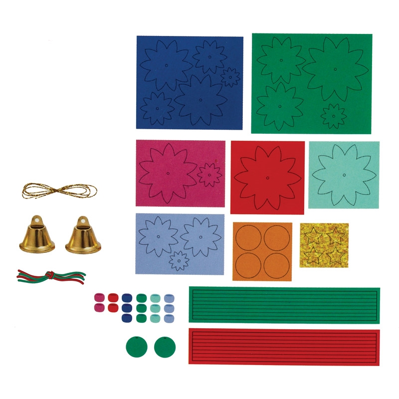 CENTRUM KIT PER LAVORARE CON IL FILATO Albero di Natale 2 pezzi,14x5cm