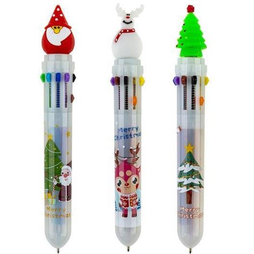 CENTRUM Penna sfera a scatto NATALE 10 in 1, 0,7mm, 36 pezzi