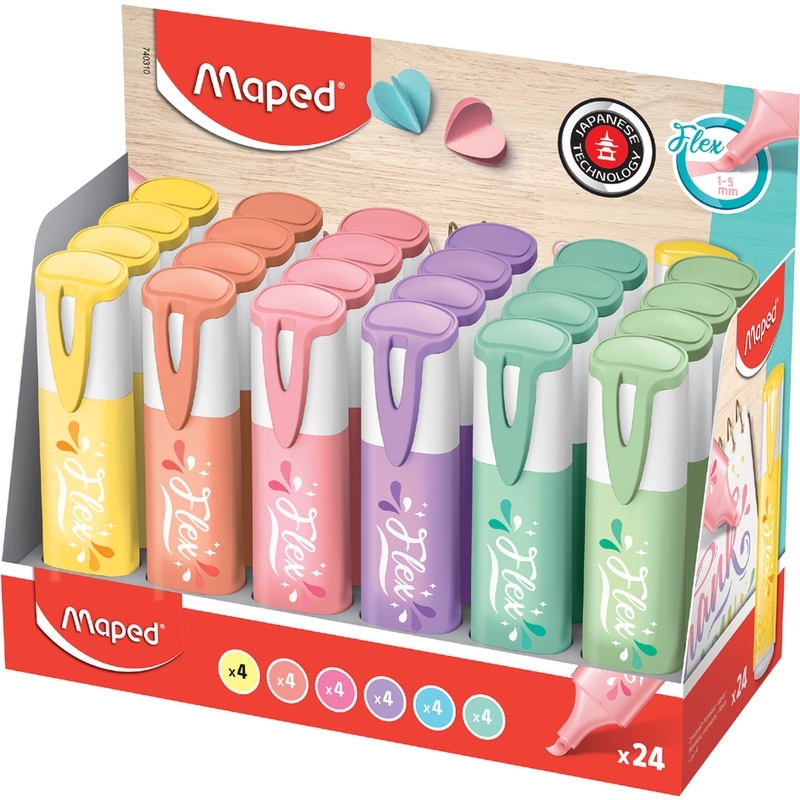 MAPED Evidenziatore FLEX Pastel, 6 colori