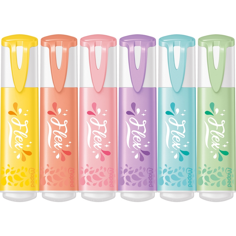 MAPED Evidenziatore FLEX Pastel, 6 colori