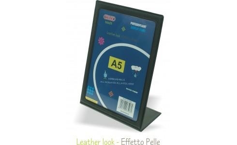 Wiler Portadepliant a L formato A5 PVC effetto pelle