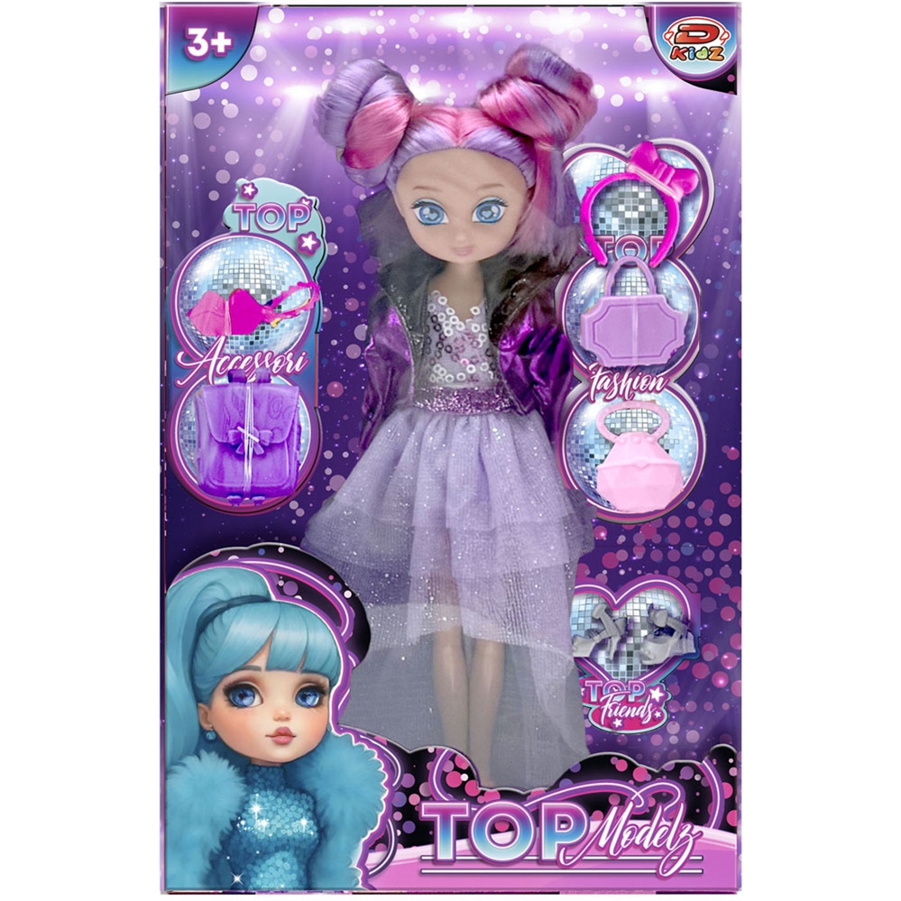 DYNIT Bambola TOP MODELZ, 4 modelle assortite