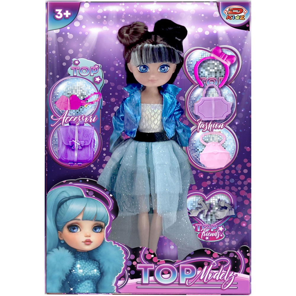 DYNIT Bambola TOP MODELZ, 4 modelle assortite